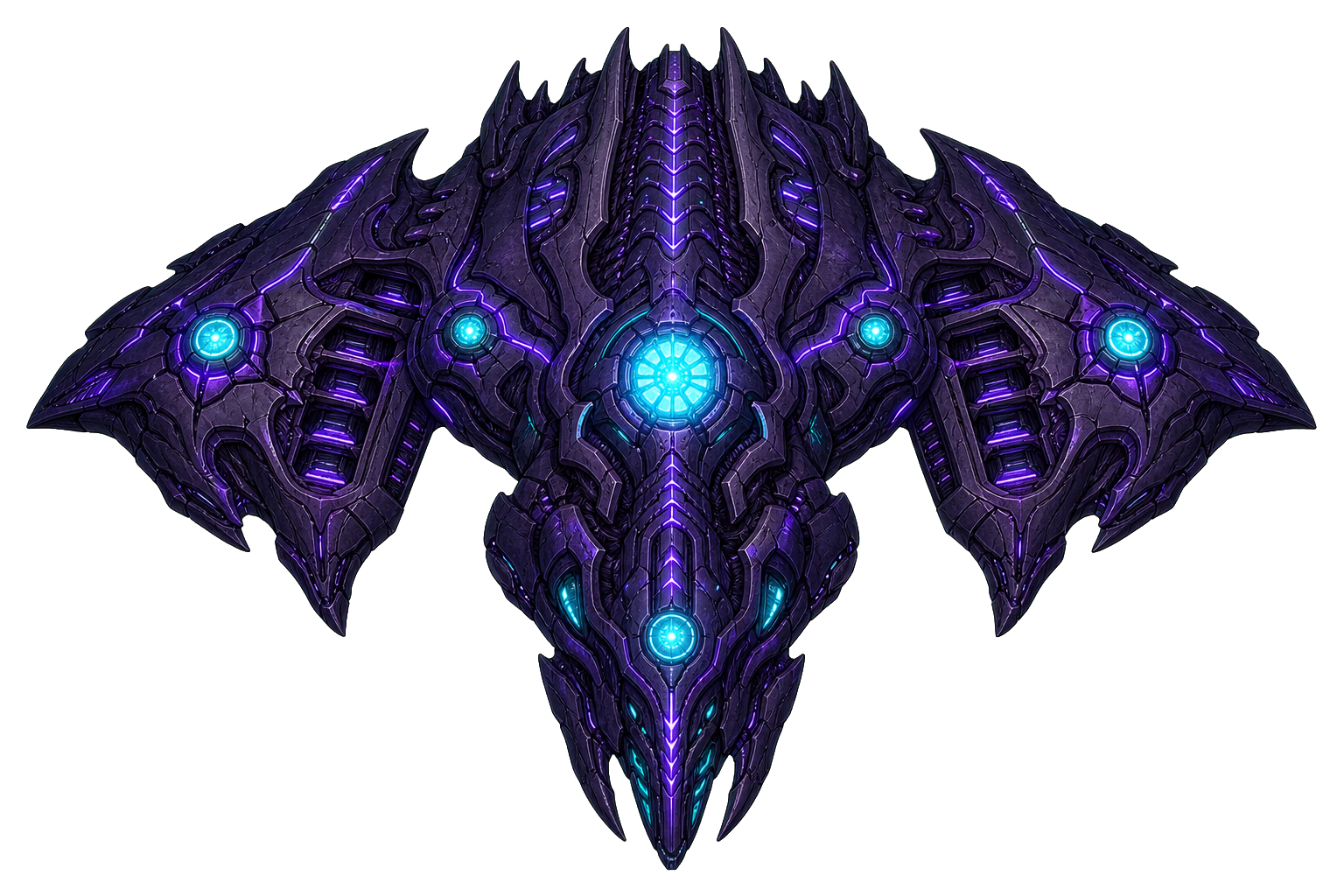 Massive purple alien Carrier command ship